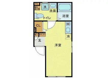 KOUSOU秋葉原(ワンルーム/2階)の間取り写真