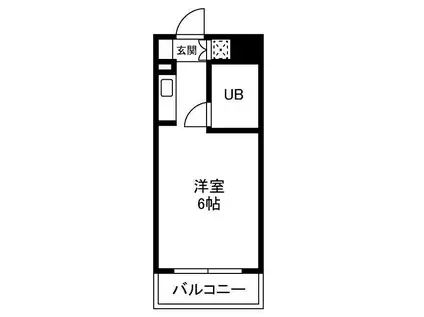 スターホームズ二俣川Ⅴ(ワンルーム/2階)の間取り写真