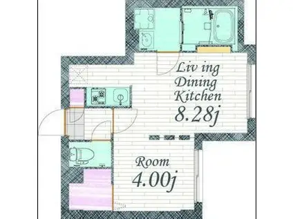 BRANCHE桜山III(1LDK/5階)の間取り写真