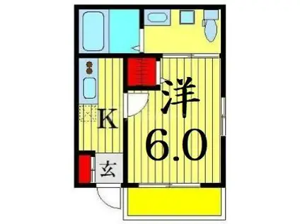 アーベインテラス青戸(1K/3階)の間取り写真