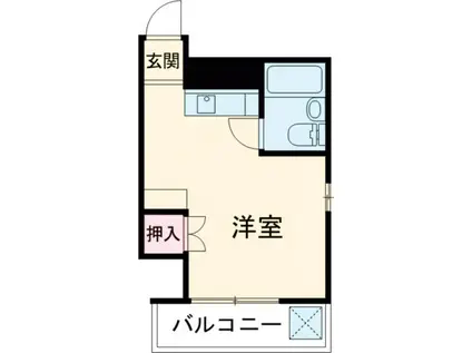TKビル(ワンルーム/3階)の間取り写真