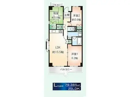 ピボットマンション小鴨(3LDK/3階)の間取り写真