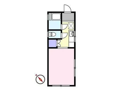 泉谷ビル(ワンルーム/2階)の間取り写真