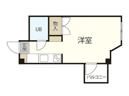 MAPLECOURT(ワンルーム/2階)の間取り写真