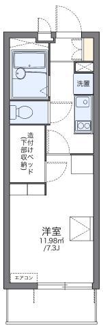レオパレスコンフォートマック(1K/2階)の間取り写真