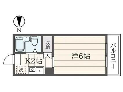 アブソリュートコウエイ(1K/4階)の間取り写真