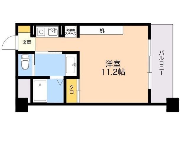 フェルト627(ワンルーム/8階)の間取り写真