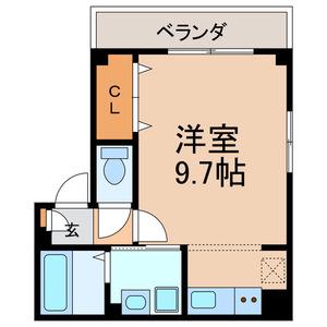 センタービレッジ八柱(ワンルーム/1階)の間取り写真