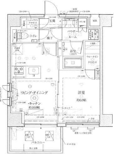 ヴァースクレイシアIDZ南千住(1LDK/3階)の間取り写真