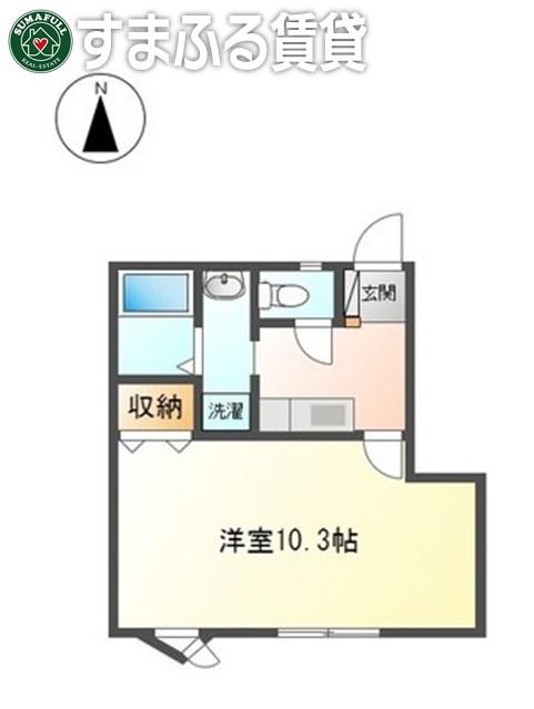 ヴィレッジゆたかIV(1K/1階)の間取り写真
