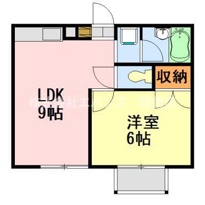 メリーベル蘇我(1LDK/2階)の間取り写真