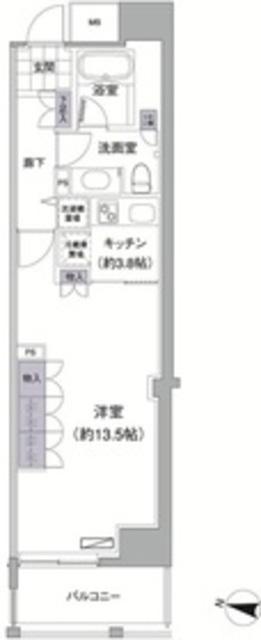 アビティ目黒(1K/3階)の間取り写真