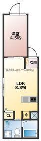 ステラ久が原(1LDK/2階)の間取り写真