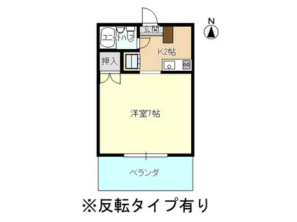 後藤ハイツ(1K/1階)の間取り写真