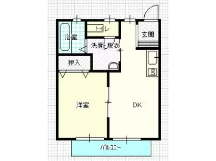 JハウスIII(1LDK/1階)の間取り写真