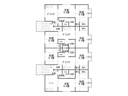 グリーンコーポラス(2DK/1階)の間取り写真
