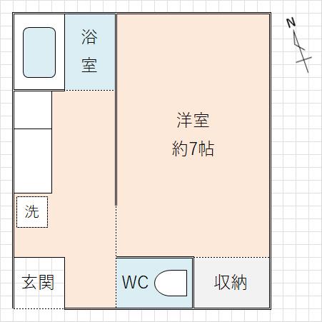 レモンハイツ(1K/2階)の間取り写真