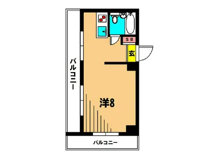さくらマンション(ワンルーム/3階)の間取り写真