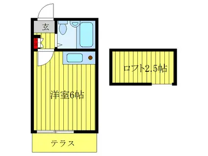 メゾンド・鈴木(ワンルーム/1階)の間取り写真