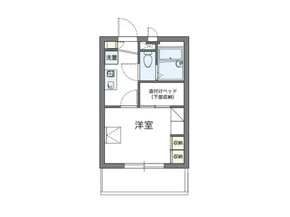 日野OGMII(1K/2階)の間取り写真