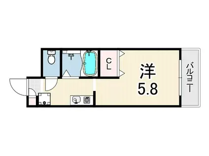 アテリアコンチェルト(1K/1階)の間取り写真