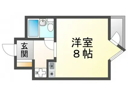 KSレジデンス千里山高塚(ワンルーム/3階)の間取り写真