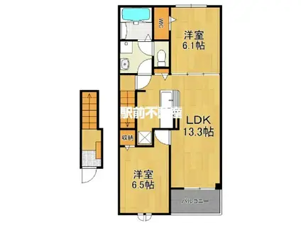 グラン フォーレ II(2LDK/2階)の間取り写真