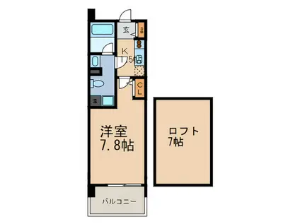 SANKO CENTRE URBAN(1K/9階)の間取り写真