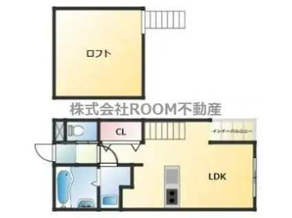 GRAND JUTE B(ワンルーム/2階)の間取り写真