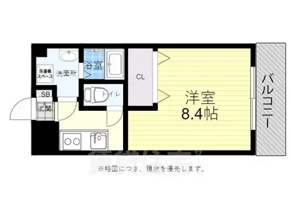 ドミトリー庚午弐番館(1K/2階)の間取り写真