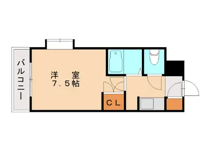 リファレンス南小倉(1K/5階)の間取り写真