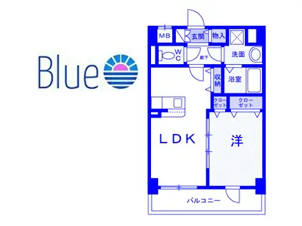 スリールステラ(1LDK/2階)の間取り写真