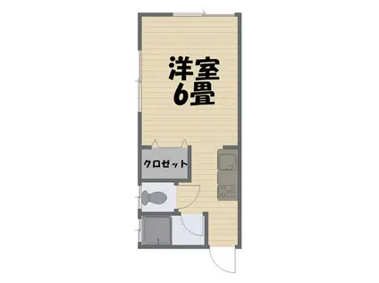 丸大コーポ(1K/1階)の間取り写真