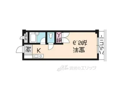 サンピア宇多野(1K/1階)の間取り写真