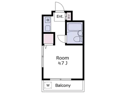 小泉マンション(ワンルーム/2階)の間取り写真