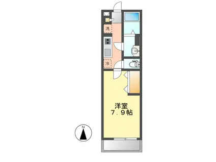 リブリ・KNウイング(1K/2階)の間取り写真