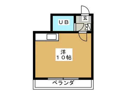 山内ビル(ワンルーム/5階)の間取り写真