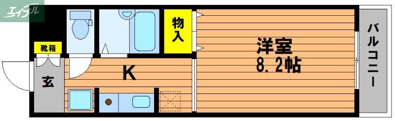 グランドライフJK(1K/5階)の間取り写真