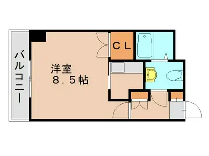 プリメール箱崎II(1K/3階)の間取り写真