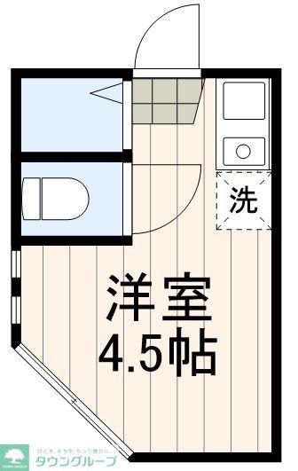 グレースルシール(ワンルーム/2階)の間取り写真