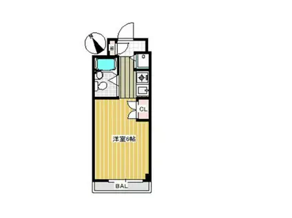 ダイアパレス三ツ沢公園(ワンルーム/3階)の間取り写真