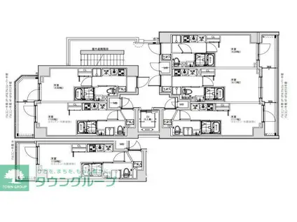 S-RESIDENCE横濱阪東橋(1K/2階)の間取り写真