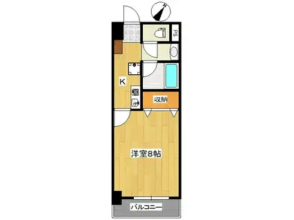 PLANTIER(1K/2階)の間取り写真