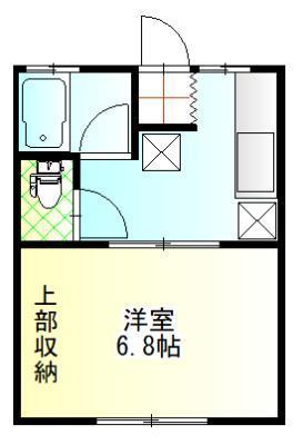 シーパレスまるやまA棟(1K/2階)の間取り写真