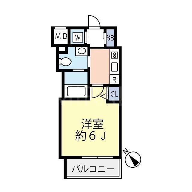 グランヴァン横濱反町(1K/3階)の間取り写真