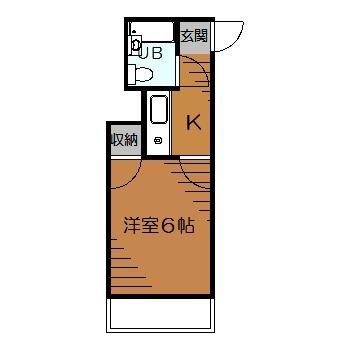 太田ビル(1K/3階)の間取り写真