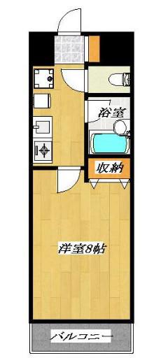 きららベガ(1K/3階)の間取り写真