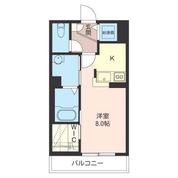 グッドプレイス(ワンルーム/3階)の間取り写真