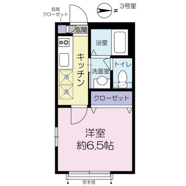 プレセンテ高円寺(1K/2階)の間取り写真