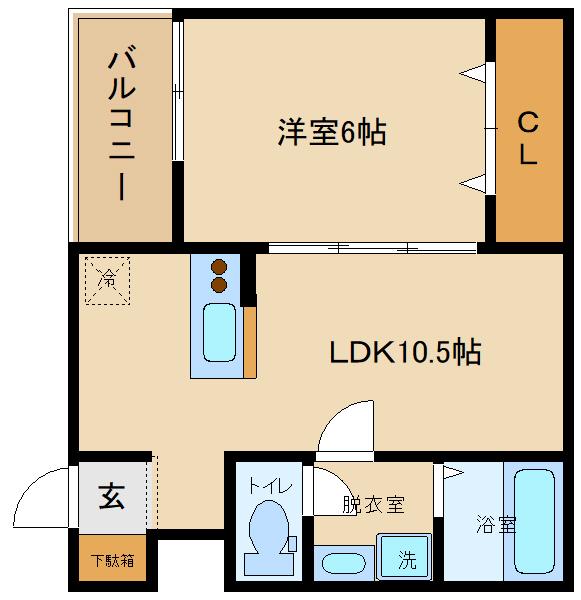 FSTYLE上市(1LDK/2階)の間取り写真